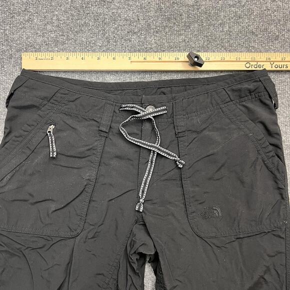 The North Face Pants Womens 8 Black Nylon Hiking Roll-Up Quick Dry Drawstring - Picture 6 of 13
